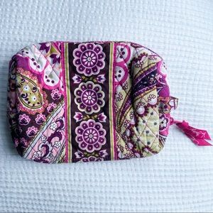 VERA BRADLEY Pink Paisley Cosmetic Pouch